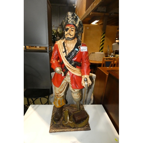 2217 - 1 x pirate figure approx 97cm high