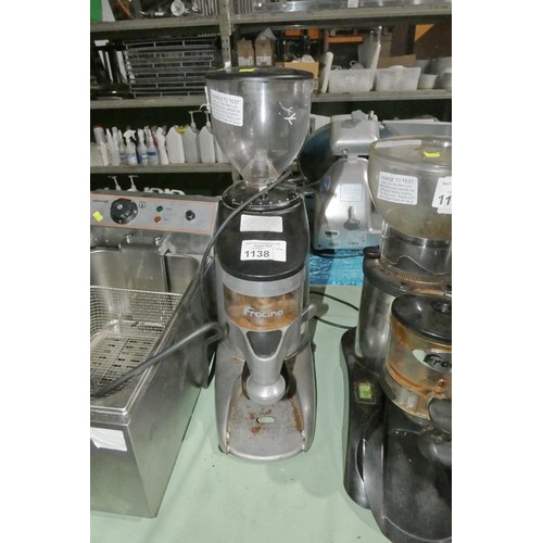 1138 - A commercial coffee grinder by Fracino type K6 - trade