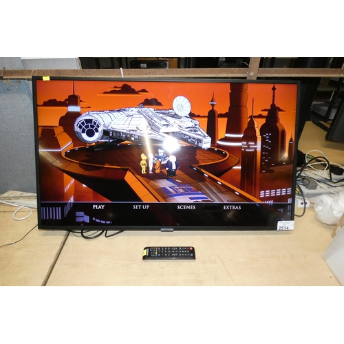 2514 - A 40 inch Smart HDTV by Samsung type UE40NU7120K comes with remote but no stand  TESTED WORKING