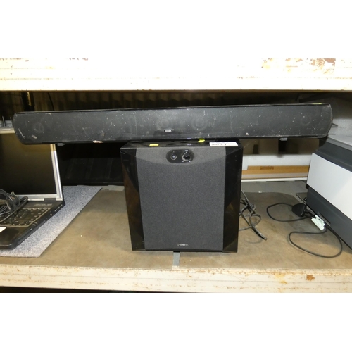 2531 - A Yamaha subwoofer and a Logik soundbar - trade