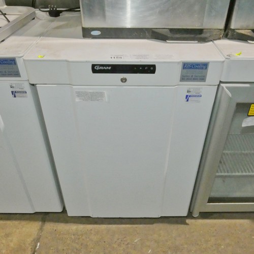 1155 - A commercial under counter fridge by Gram type K-210-LH - trade TESTED WORKING