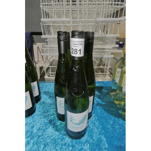 1281 - 5 x bottles of Acquae Picpoul De Pinet