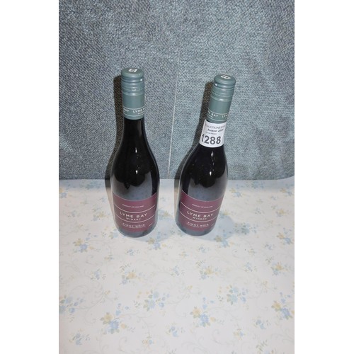 1288 - 2 x bottles of Pinot Noir by Lyme Bay Winery