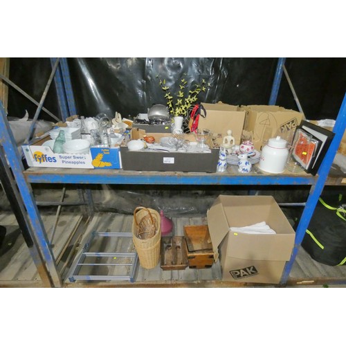 2012 - A quantity of various household items including crockery, glassware, baskets, towels etc. Contents o... 