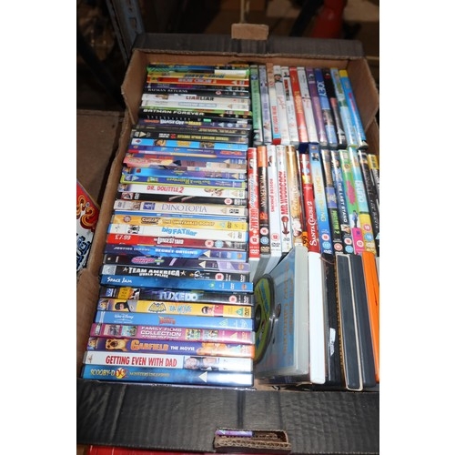 2109 - A quantity of various items including DVDs, games, KNex etc. Contents of 1 bay / 3 shelves