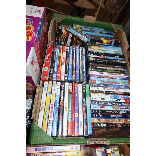 2109 - A quantity of various items including DVDs, games, KNex etc. Contents of 1 bay / 3 shelves