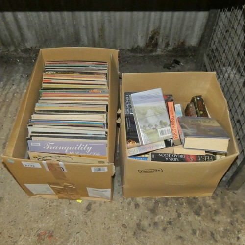 2122 - A quantity of various vinyl records and books