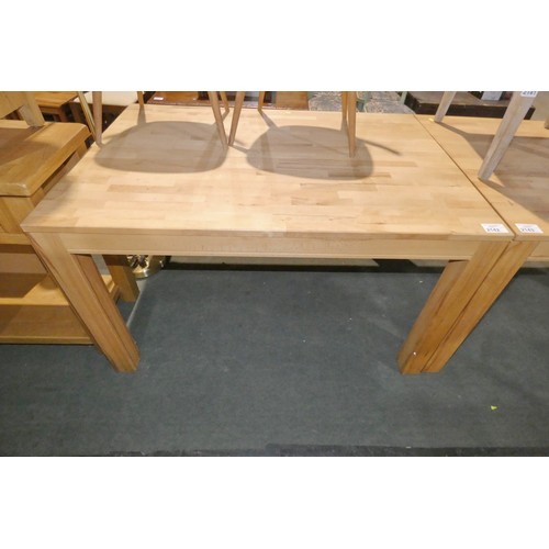 2142 - 1 x wooden dining table approx 130 x 91cm