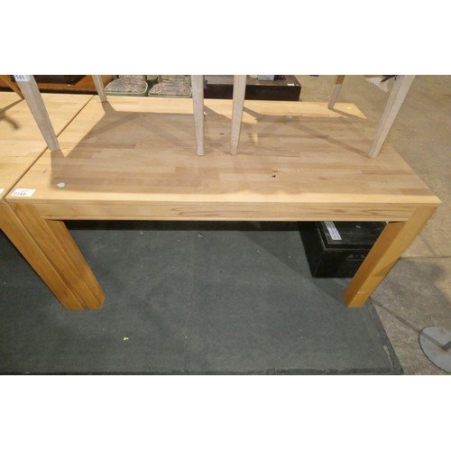 2143 - 1 x wooden dining table approx 150 x 90cm