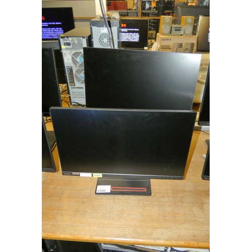 2500 - 2 x 24 inch HDMI HD PC monitors by Lenovo type Think Vision T24i-10 - trade
TESTED WORKING