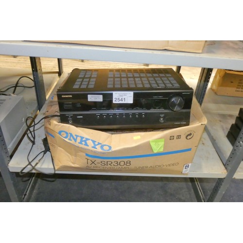 2541 - An Onkyo amplifier type TX-SR308 comes with box - trade