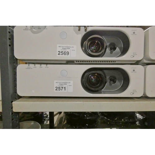 2571 - A commercial AV projector by Panasonic type FW430WXGA - trade