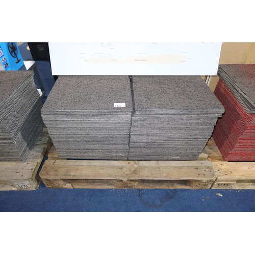 1340 - 1 x pallet containing a quantity of approx 170 x dark patterned carpet tiles each measuring approx 5... 