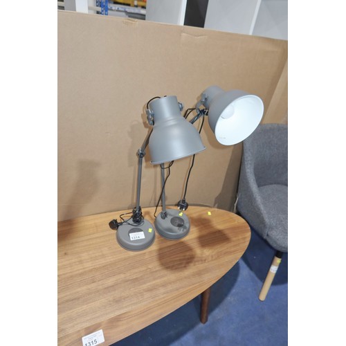 1314 - 2 x desk lamps 240v (Trade)