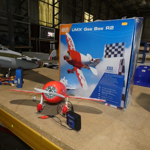 2677 - A UMX Gee Bee R2 BNF radio controlled model aircraft by E-Flite fitted with 1 x electric motor / 1 x... 