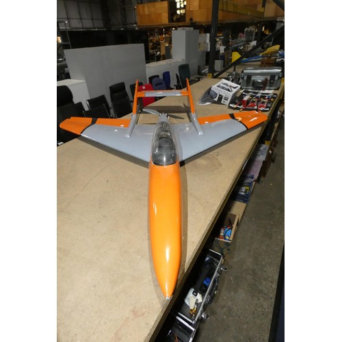 2682 - A Bobcat 50 Pusher Prop radio controlled model jet aircraft fitted with 1 x Propdrive 35 electric mo... 