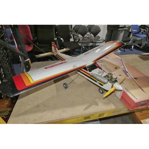 2672 - 1 x Thunder Tiger Olympic-20T radio controlled model aircraft, wing span approx 127cm / 50 inches, w... 