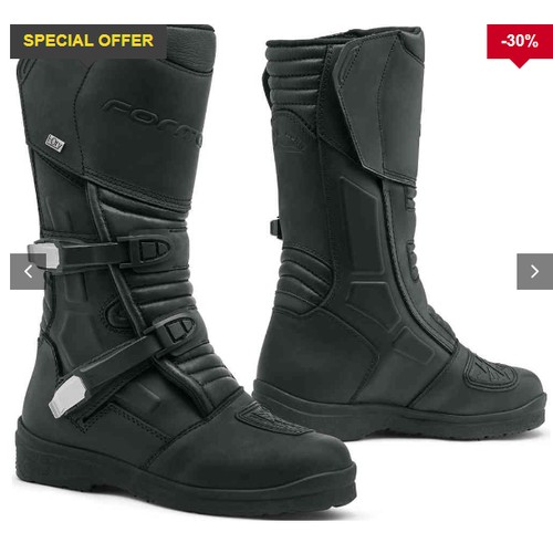 1029 - 3 x various pairs of Forma motorcycle boots all size EUR 42 comprising 1 x pair of Adventure Tourer ... 