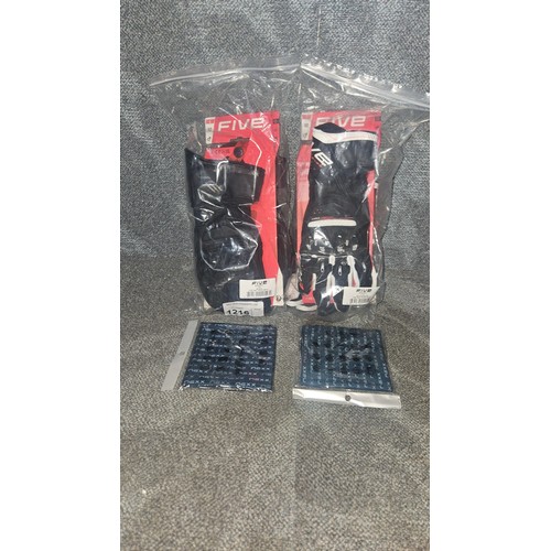 2 x pairs of Five RFX3 Evo mens motorcycle gloves size L RRP £125 per ...