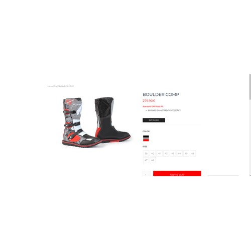 1020 - 2 x pairs of Forma Boulder Comp Camo / Red / White / Grey motorcycle boots RRP £235 each both size E... 