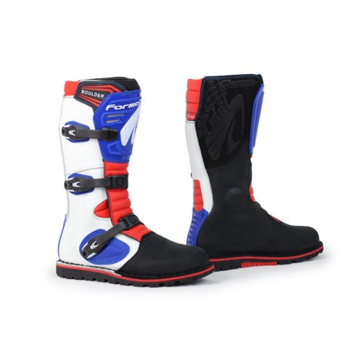 1021 - 2 x pairs of Forma motorcycle boots comprising 1 x pair of Terrain Evolution TX Red / White RRP £214... 