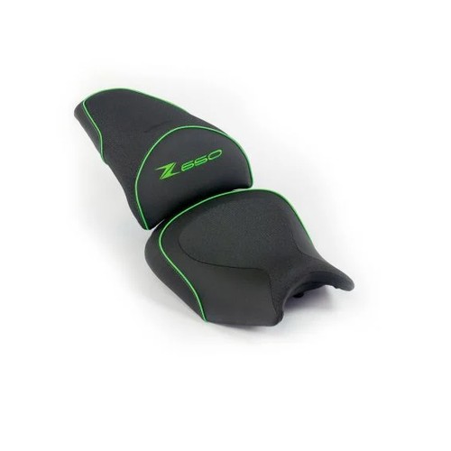 A Bagster Ready two part replacement custom motorcycle saddle / seat