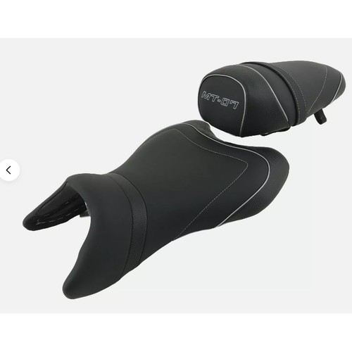 A Bagster Ready Luxe two part replacement custom motorcycle saddle / seat -  fits Yamaha MT-07 2018/2
