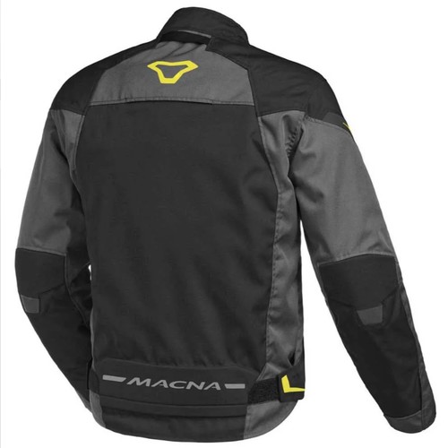 1445 - 1 x Macna Solute motorcycle jacket size L UK 42 RRP £115 - Black / dark grey