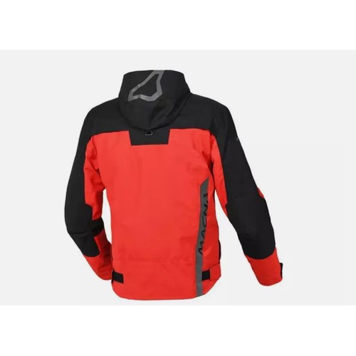 1463 - 1 x Macna Riggor motorcycle jacket size L UK 42 RRP £140 - black / red