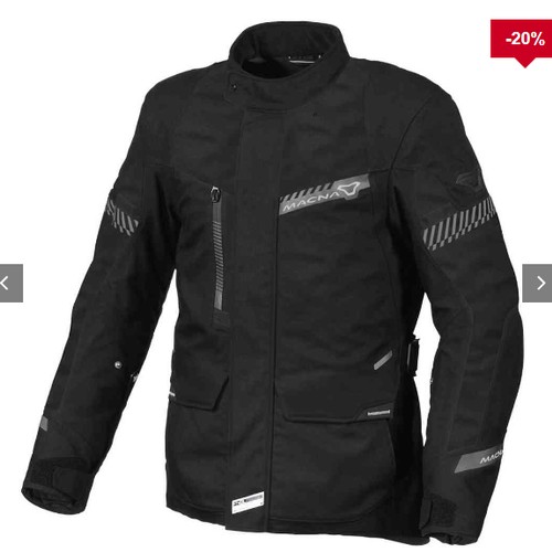 1467 - 1 x Macna Sonar motorcycle jacket size L UK 42 RRP £194 - black / black