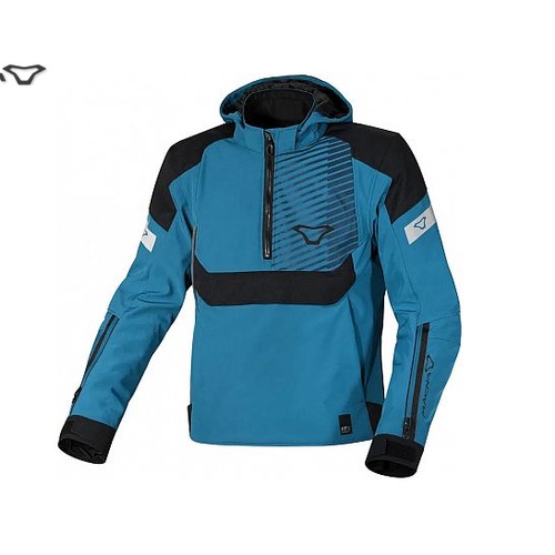 1471 - 1 x Macna Traffiq motorcycle jacket size L UK 42 RRP £165 - black / turquoise