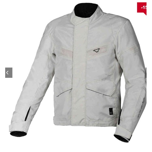 1475 - 1 x Macna Raptor motorcycle jacket size M UK 40 RRP £179 - light grey