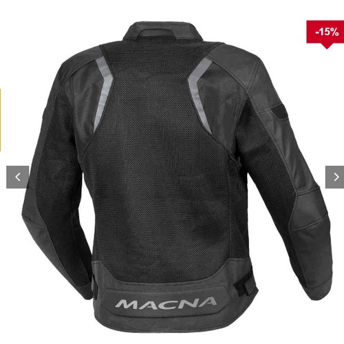 1488 - 1 x Macna Velotura motorcycle jacket size L UK 42 RRP £130 - black