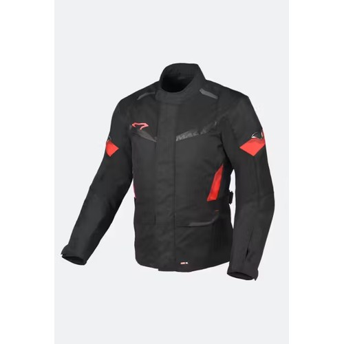 1507 - 1 x Macna Vaulture motorcycle jacket size L UK 42 RRP £200 - Black /Red