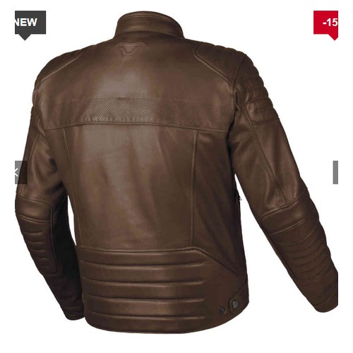 1509 - 1 x Macna Lance 2.0 motorcycle jacket size L UK 42 RRP £170 - Brown leather