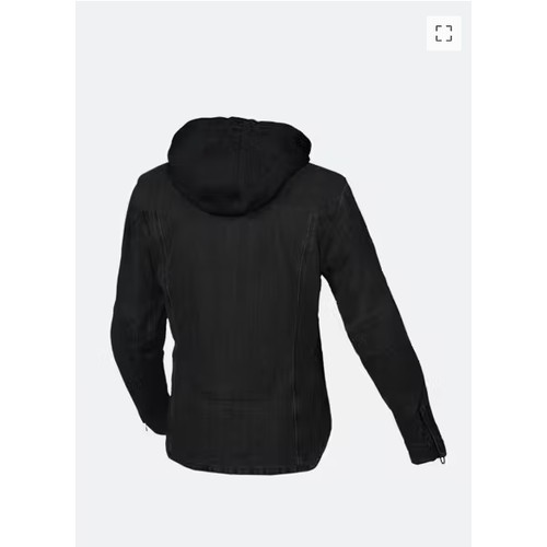 1510 - 1 x Macna Inland womens motorhoodie size L UK 12 RRP £170 - Black