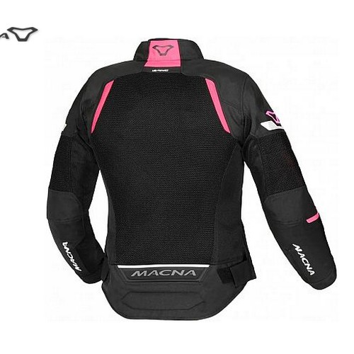 1512 - 1 x Macna Tondo womens motorcycle jacket size L UK 12 RRP £130 - black / pink