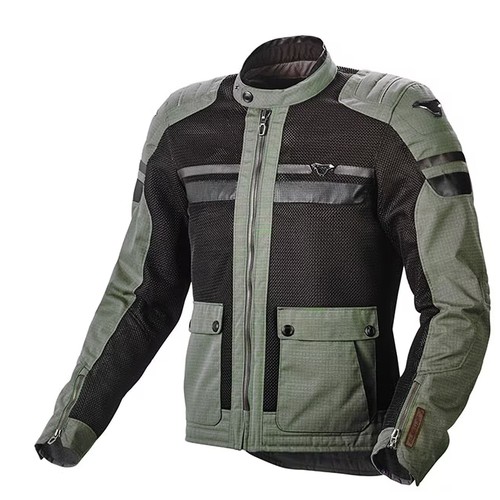 1523 - 1 x Macna Fluent womens motorcycle jacket size XL UK 14 RRP £140 - green /black