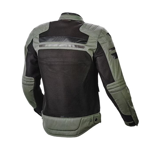 1523 - 1 x Macna Fluent womens motorcycle jacket size XL UK 14 RRP £140 - green /black