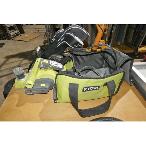 3096 - 1 x Ryobi RPN780 power plane with a carry bag 240v (Trade)