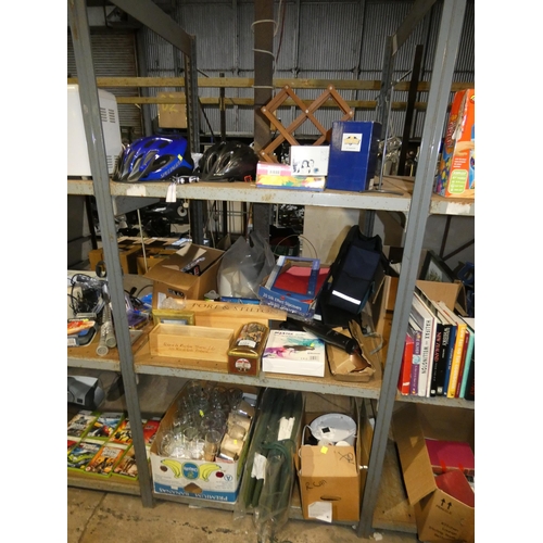 3202 - A quantity of various items including 4 x dining chair cushions, crockery, slip covers, 2 x table la... 