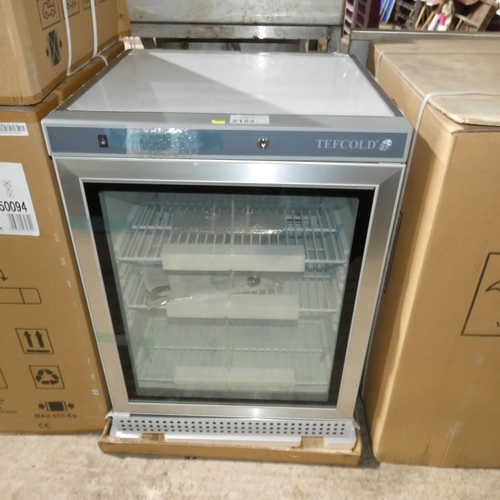 2152 - An unused under counter display freezer by Tefcold type UF200VSGP, boxed