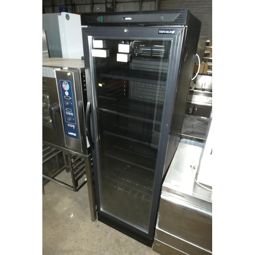 2182 - A tall display fridge by Tefcold type CEV425 - trade. Tested working