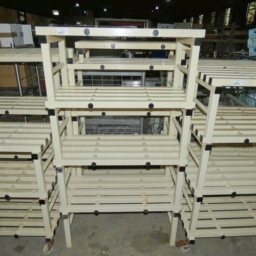 2007 - 2 x catering type racks for cold room, approx 100x52x178m