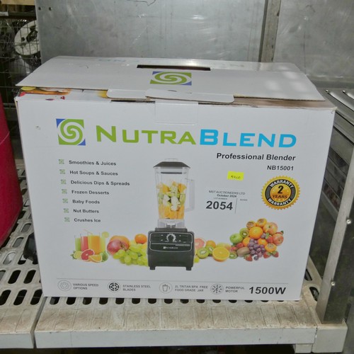 2054 - A commercial Nutrablend professional blender type NB15001 - trade