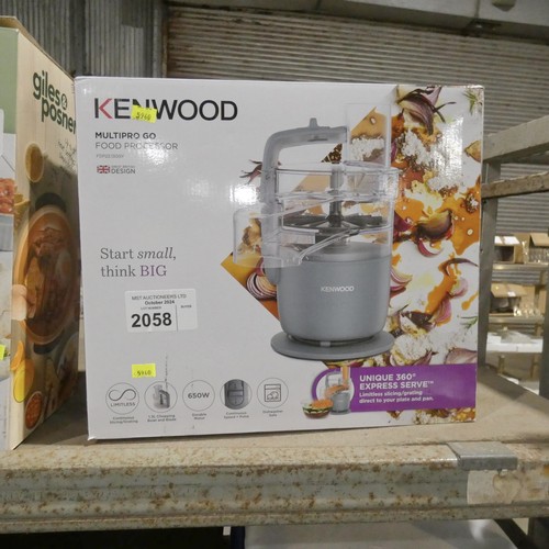 2058 - A Kenwood Multi Pro food processor, boxed - trade