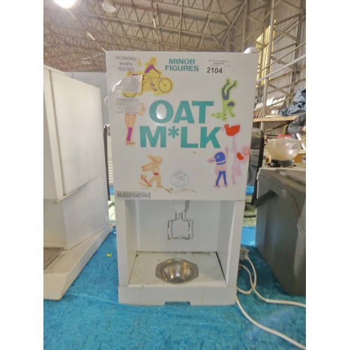 2104 - A commercial refrigerated milk dispenser by Autonumis 240v - trade. Tested Working