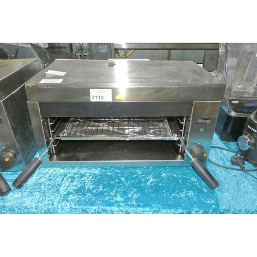 2113 - A commercial stainless steel steakhouse grill by Lincat 240v - trade. Tested Working