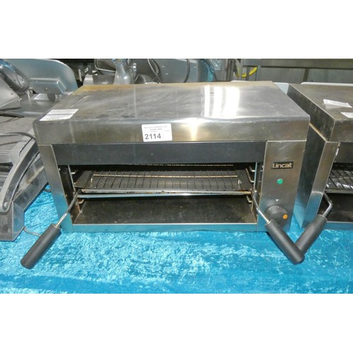 2114 - A commercial stainless steel steakhouse grill by Lincat 240v - trade. Tested Working