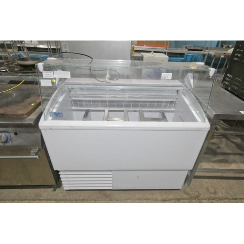 2217 - An ice cream freezer and serve over counter by ISA - trade  Tested  Working